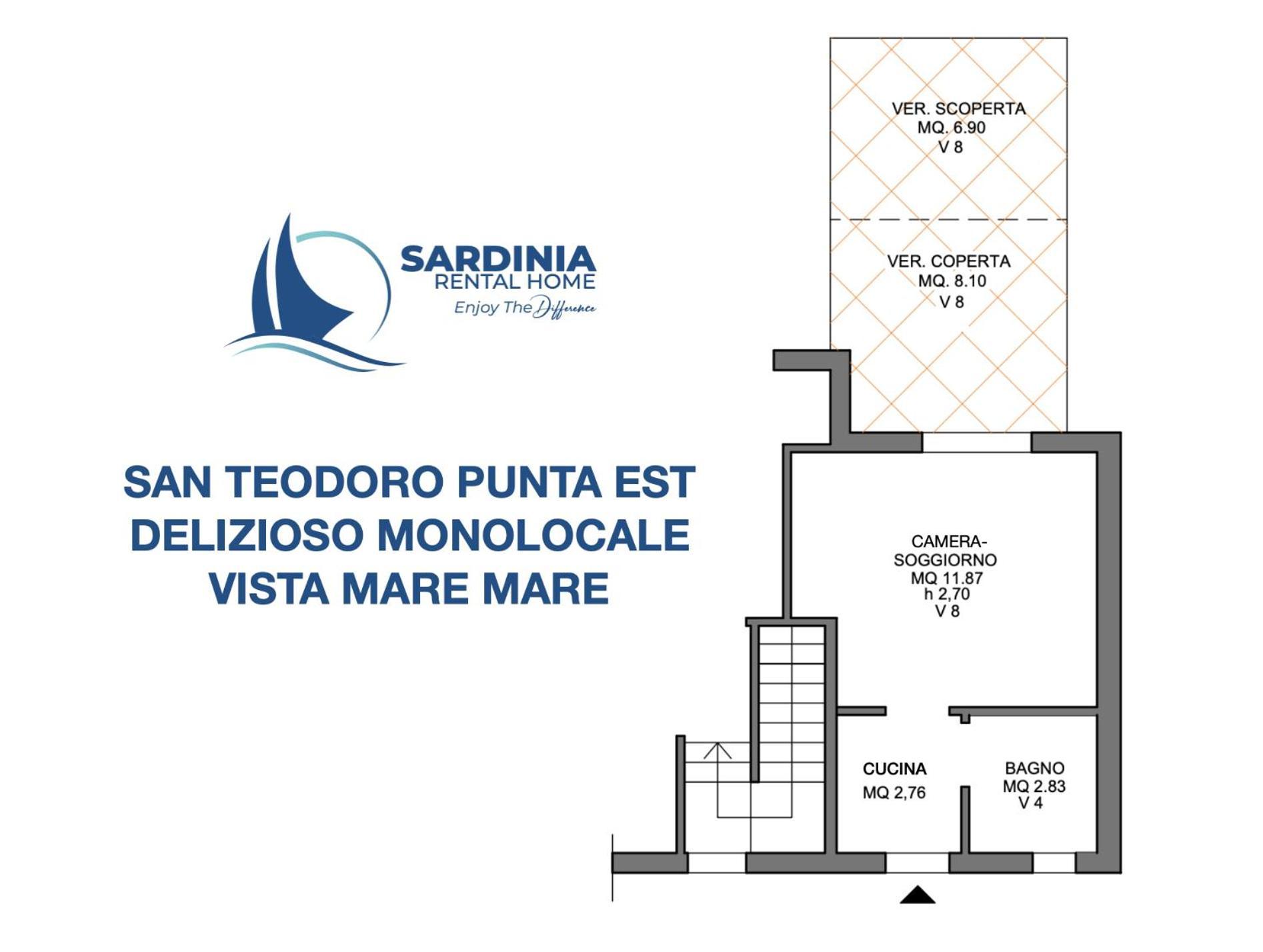 דירות San Teodoro Punta Est Delizioso Monolocale Vista Mare מראה חיצוני תמונה
